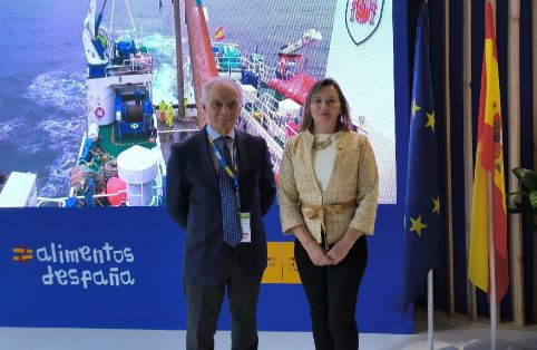 Hoy, durante su visita a Seefood Expo Global, en Barcelona