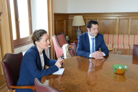 Hoy, en la sede del ministerio 