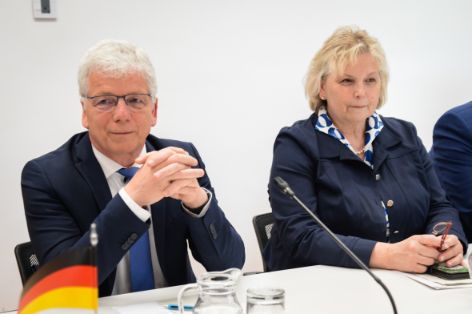 Hoy, en la sede del ministerio 