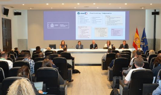 Hoy, en la inauguración de la III reunión del grupo de trabajo sobre estrategia y seguimiento del AMERP