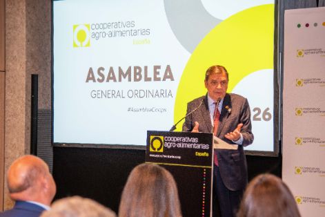 En la clausura de la asamblea general de Cooperativas Agro-alimentarias