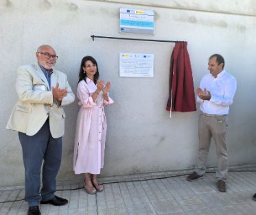 Acto de entrega de las nuevas infraestructuras, en Huesca