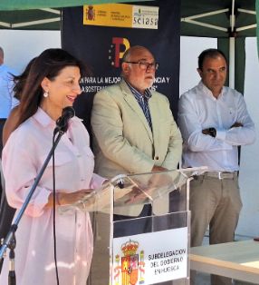 Acto de entrega de las nuevas infraestructuras, en Huesca
