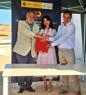 Acto de entrega de las nuevas infraestructuras, en Huesca