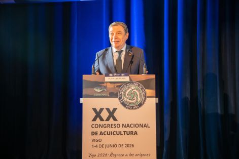 Hoy, en Vigo, en la inauguración del XX Congreso Nacional de Acuicultura 