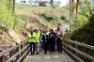 Hoy, en una visita a caminos en la provincia de Bizkaia 
