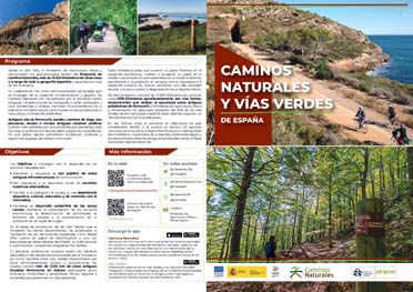 folleto de Caminos Naturales y Vías Verdes de España