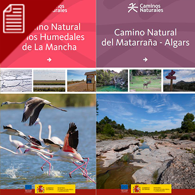 Publicadas las nuevas guías de los Caminos Naturales del Matarraña-Algars y Humedales de la Mancha