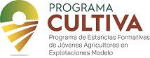 Logo del Programa CULTIVA (Programa de estancias formativas de jóvenes agricultores en explotaciones modelo)