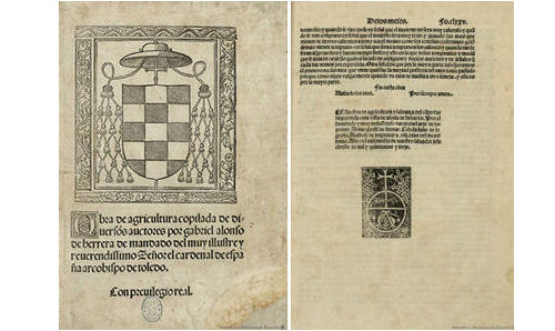 Edición de 1513 Alcalá de Henares. Portada y colofón. Biblioteca Nacional de España