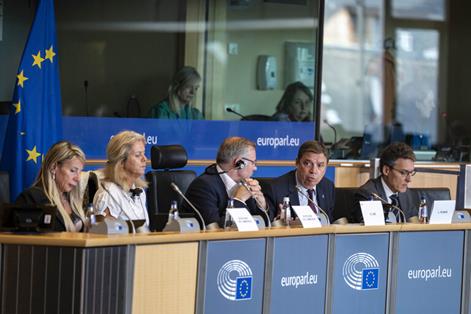 Hoy, en la Comisión de Agricultura y Desarrollo Rural del Parlamento Europeo, en Bruselas  foto 2