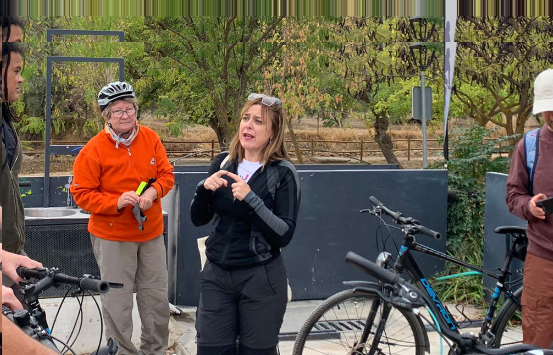 Cati Molina en eventos de cicloturismo 