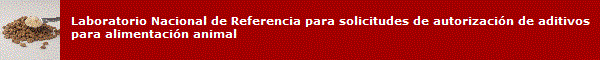 Logo LNR para solicitudes de autorización de aditivos para alimentación animal