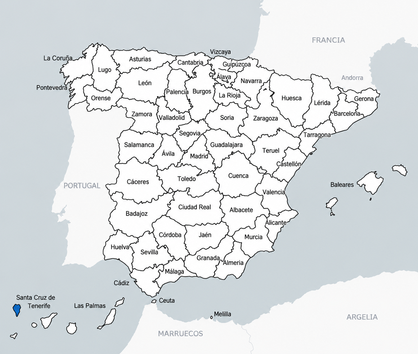 Distribución nacional de la raza cabra Palmera 100% Raza autóctona