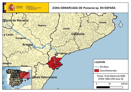 mapa zonas demarcadas cataluña 2019