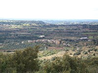 Typical mosaic view of the landscape of the Somontano region, with the village of Radiquero in the background