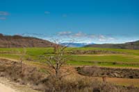 Views of sierra de la Demanda mountain range from the Nature Trail