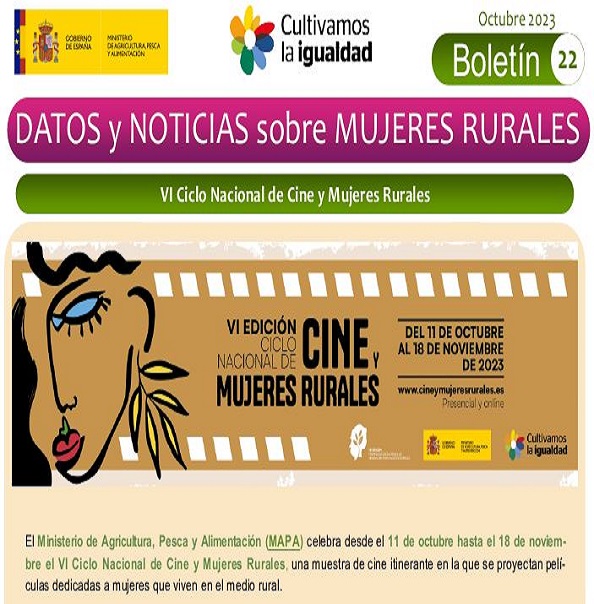 Boletín datos y noticias sobre mujeres rurales Nº 22, Octubre 2023.