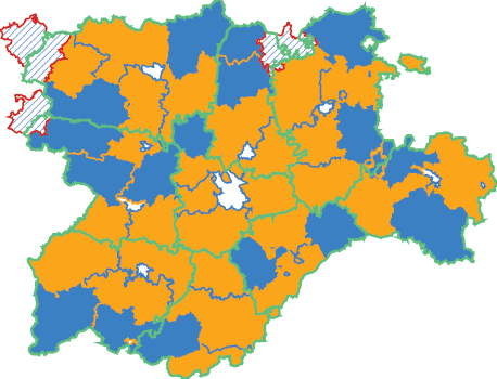 Mapa de la Comunidad de Castilla y León