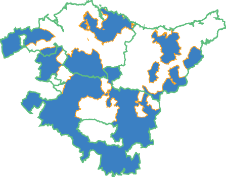 Mapa de la Comunidad de País Vasco
