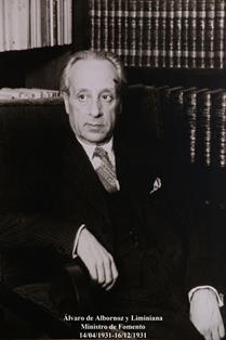 Álvaro de Albornoz y Limiana. (14-04-1931 a 16-12-1931). Foto: Valentín Álvarez.