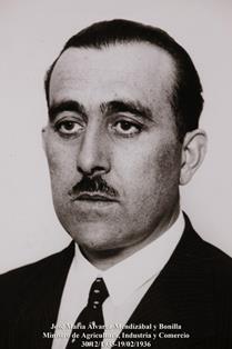 José María Álvarez Mendizabal (30-12-1935 a 19-02-1936). Foto: Valentín Álvarez.