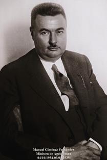 Manuel Giménez Fernández (04-10-1934 a 03-04-1935). Foto: Valentín Álvarez.