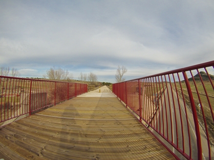 Footbridge over the N-234 road