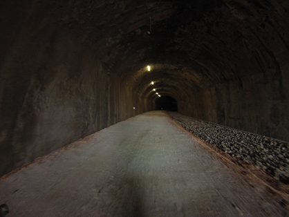 Inside the Ciria tunnel