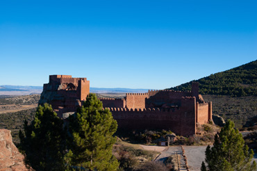 Castillo de Peracense. Camino Natural Santander-Mediterráneo en la Comarca del Jiloca 