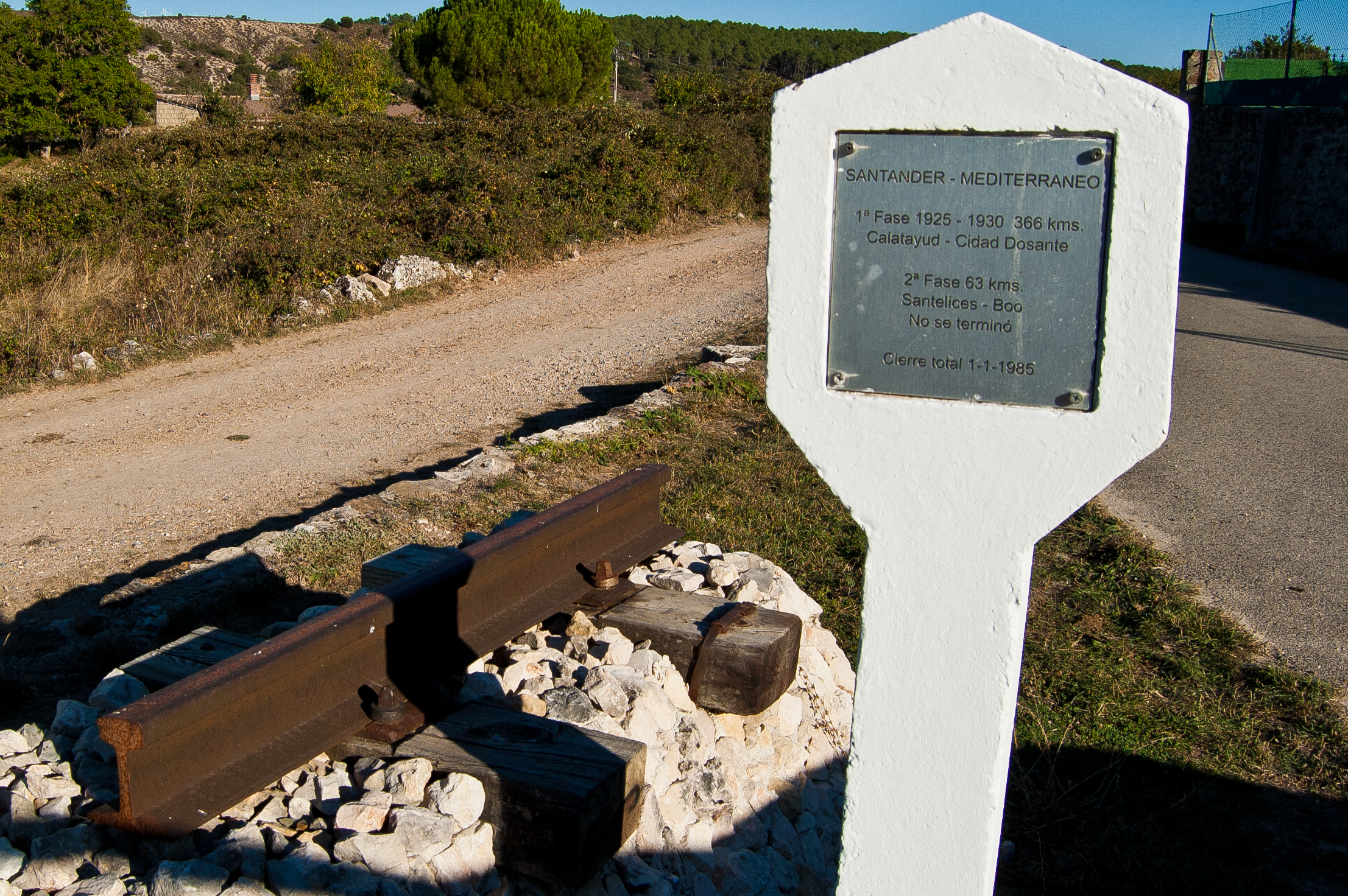 Homenaje al ferrocarril Santander – Mediterráneo en Quintanalara