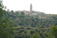 Vistas de la Torre del Compte desde la ruta
