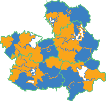 Mapa de la Comunidad de Castilla la Mancha