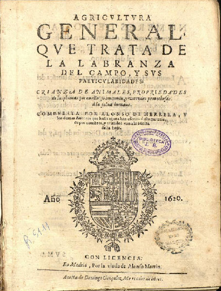 Edición de 1620 Madrid. Biblioteca del Real Jardín Botánico de Madrid
