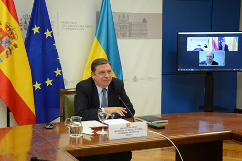 Luis Planas reitera el apoyo de España al mantenimiento de las medidas comerciales de apoyo a Ucrania 