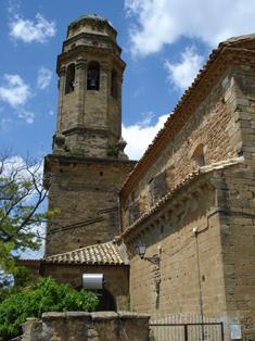 Torre octogonal de la iglesia de San Esteban de Aniés