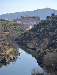 Vistas de Plasencia y el río Jerte desde el mirador sobre el río