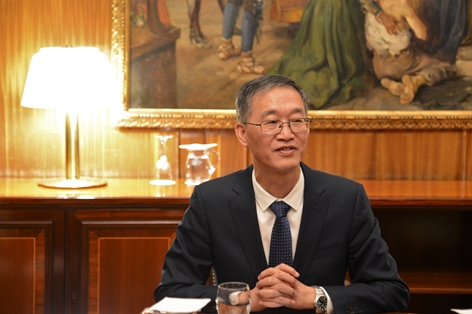 Hoy, en una reunión con el embajador chino en España, Yao Jing  foto 7