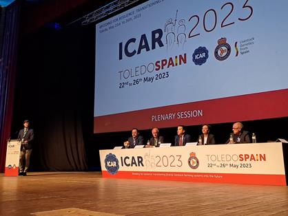 Hoy, en la inauguración del Congreso ICAR 2023, en Toledo 