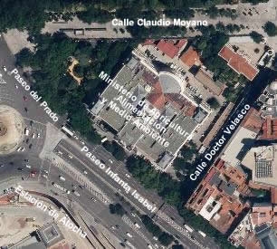 mapa_ubicación_ministerio_Atocha. Pº Infanta Isabel 1