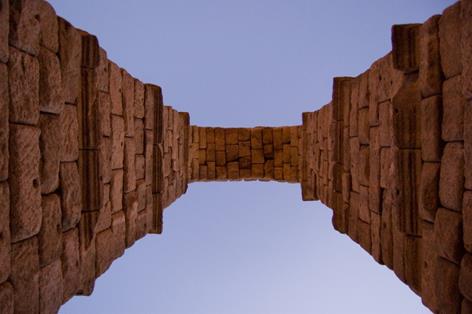 Detalle del acueducto de Segovia