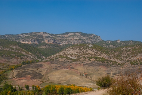 Típico paisaje del Parque Natural de la Serranía de Cuenca