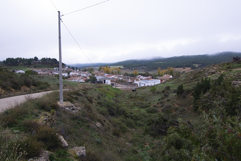 Vistas de Valdeganga de Cuenca antes de descender hacia el pueblo
