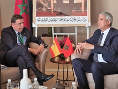 
				
			
				Reunión bilateral con el ministro de Agricultura, Pesca Marítima, Desarrollo Rural y Agua y Bosques del Reino de Marruecos
			
				