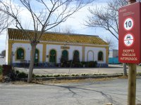 Antigua Estación de Chipiona mantenida como vivienda particular