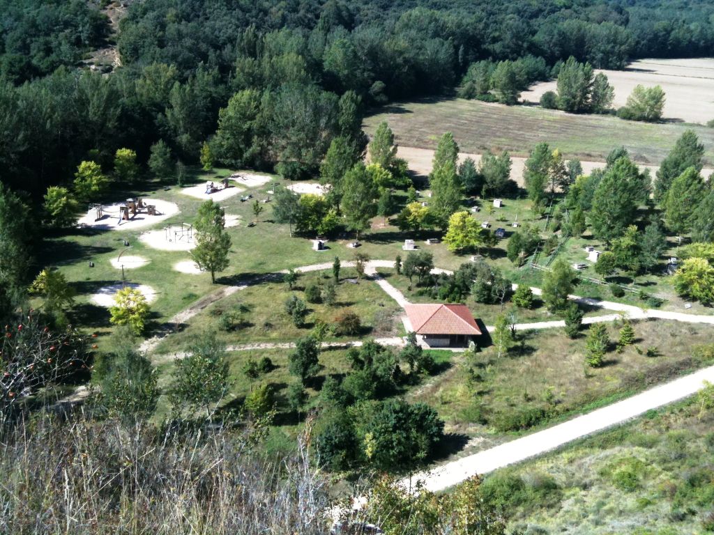 Área recreativa de Izki, punto de entrada principal al Parque Natural