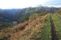 Panorámica de Belmonte, a la izquierda del camino
