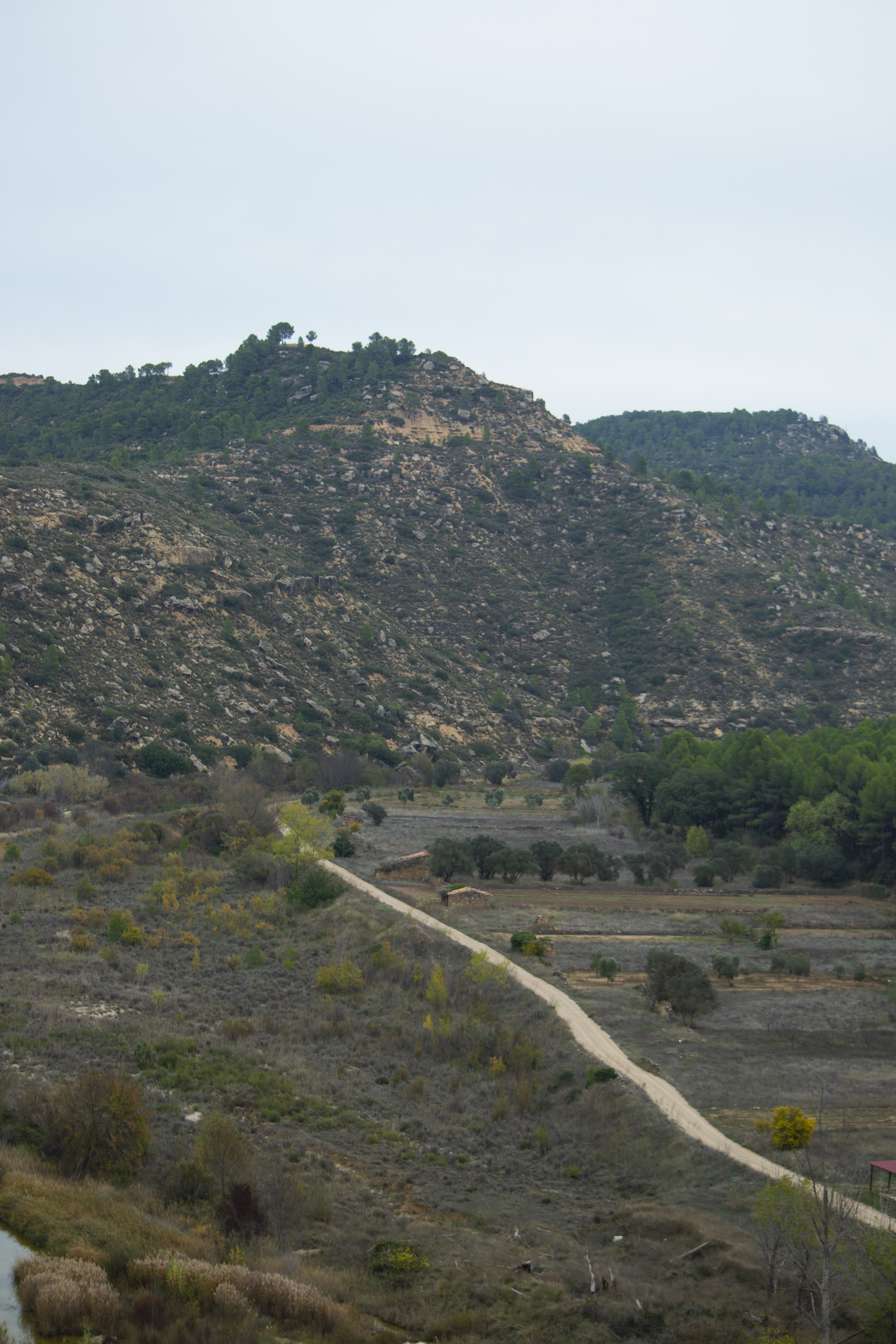 Vistas de la punta de La Gessera desde el Camino Natural