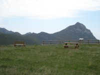 Mirador de la Sierra de Gratal, con el pico Gratal a la derecha