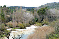 El río Matarraña a las afueras de Valderrobres